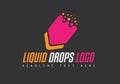 Creative Liquid Drops Logo design for brand identity