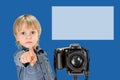 Creative little photographer Royalty Free Stock Photo