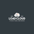 Creative load cloud logo design