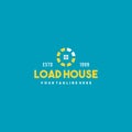 Creative load house logo design