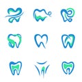 Creative logo design for dental clinic or dentists. Vector logo