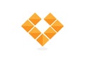Creative logo design vector, cubic logo design, emblem