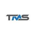 Creative logo from the initials TMS Royalty Free Stock Photo