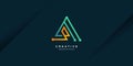 Creative logo technology with triangle shape Premium Vector Part 7