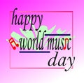 Creative logo world music day