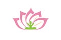 Creative Lotus Body Plant Logo