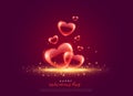 Creative love background for valentine`s day