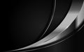 Creative luxury black and silver lines background design. Graphic design template