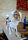 Creative Macau Sculpture MGM lions Exhibition Monkey King Character Arts Crafts East West Chinese Cultural Heritage Macao China