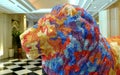 Creative Macau Sculpture MGM lions Exhibition swarovski crystal mosaic Arts Crafts East West Chinese Cultural Heritage Collection