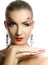 Creative make-up Royalty Free Stock Photo