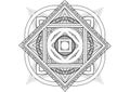 Creative Mantra Mandala, Meditation arts Design by Art By Uncle