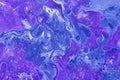 Creative marbling blue-violet texture. Background with abstract acrylic painted.