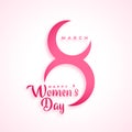 Creative march 8th womens day celebration background