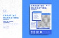 Creative Marketing Agency poster and flyer template design