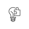 Creative marketing line icon