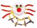 Creative marmalade fruit jelly sweet food spider form