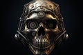 Creative mechanic gear system skull. Generate ai