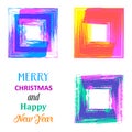 Creative merry christmas card