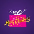 Creative merry christmas greeting