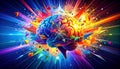 Creative Mind Explosion Abstract Art Royalty Free Stock Photo