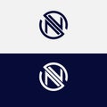 Creative Minimal Abstract Letter NS Luxury Premium Logo. NS letter logo design vector am initials design icon. Royalty Free Stock Photo