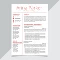 Creative Minimal Clean resume Template