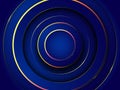 Creative minimal geometric circle technology style with dynamic shapes abstract background wallpaper. Trendy Eps10 vector Royalty Free Stock Photo