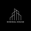 Creative minimalist building. Real estate property logo icon vector illustration