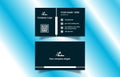 Creative minimalistic business card templates design landscape Royalty Free Stock Photo