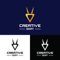 Creative Minimalistic Goat Logo