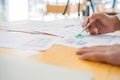 Creative mobile responsive website designer sketch planning application process development prototype wireframe. User experience