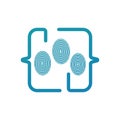 Creative modern abstract programming coding logo design