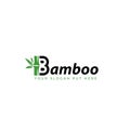 Creative and modern Bamboo Letter logo design template vector eps Royalty Free Stock Photo