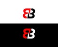 BB logo initial letter design