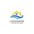 Creative & Modern Beach property logo design template