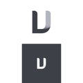 Creative modern letter LU logo design