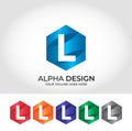 L Alphabet Creative Modern Logo Design Concept Royalty Free Stock Photo
