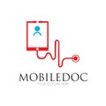 Creative modern logo of mobile doctor for maintenance services