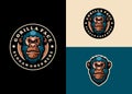 Creative Modern Monkey, Gorilla Emblem Mascot Logo Collection