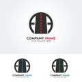 Creative and modern road logo vector