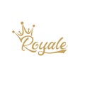 Creative,Modern typography ROYALE RESIDENCE logo design template vector eps Royalty Free Stock Photo