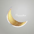 Creative moon design for ramadan kareem festival