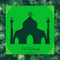 Creative mosque design for Eid celebration.