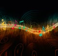 Creative Music Notes Royalty Free Stock Photo