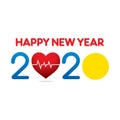 Creative new year 2020 greeting card design Royalty Free Stock Photo