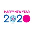 Creative new year 2020 greeting card design Royalty Free Stock Photo