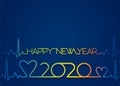 Creative new year 2020 greeting design Royalty Free Stock Photo