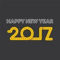 Creative New Year Greeting for 2017 Royalty Free Stock Photo