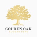 Oak tree logo design, Golden Oak logo design